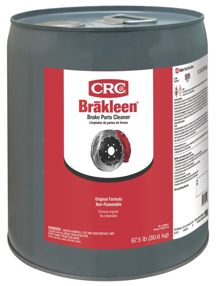 CRC Brakleen Brake Parts Cleaner Non-Flammable Chlorinated 5 gal