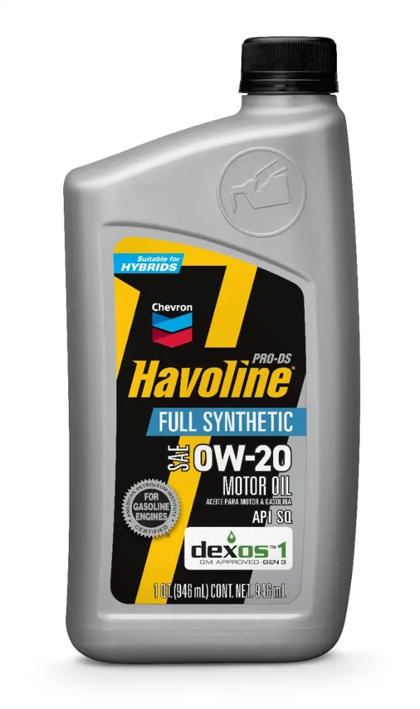 Havoline ProDS Motor Oil 0W20 Full Synthetic 1 qt (US) HAV