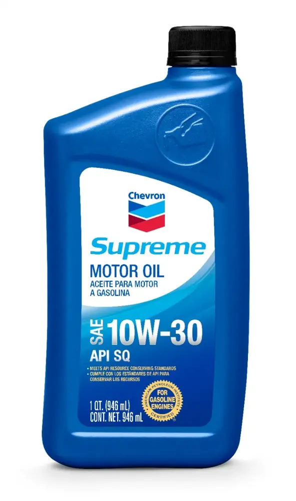 Chevron Supreme Motor Oil 10W30 Conventional 1 qt (US) CHV QT46724