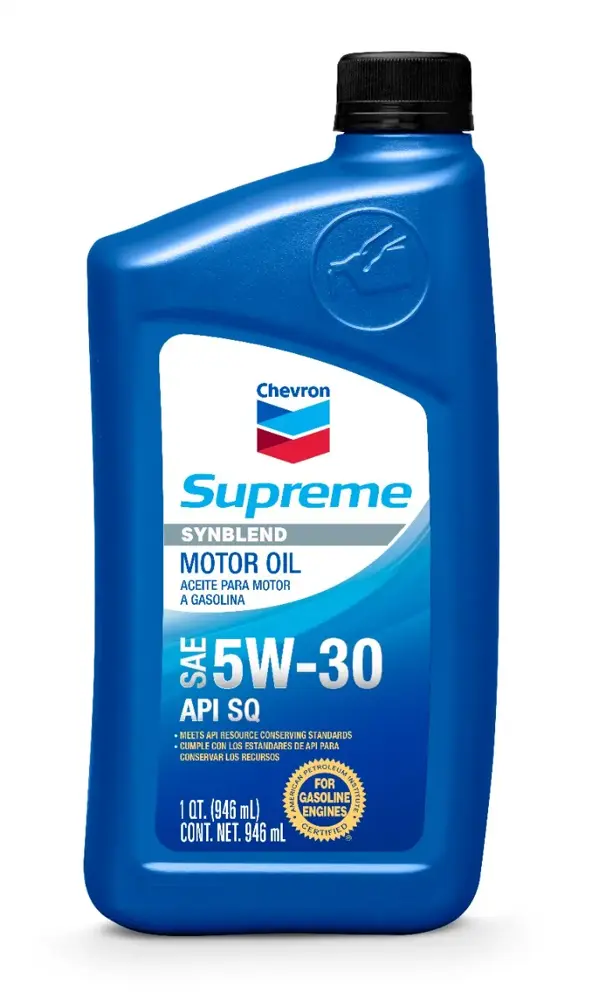 Chevron Supreme Motor Oil 5W30 Synthetic Blend 1 qt (US) CHV QT46723 | Buy  Online - NAPA Auto Parts