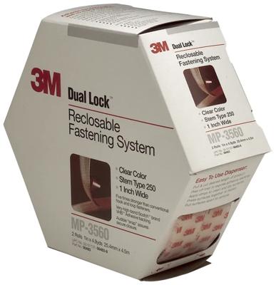 3M™ Dual Lock™ Reclosable Fastener MP3560 Clear 1 in x 5 yd Type  