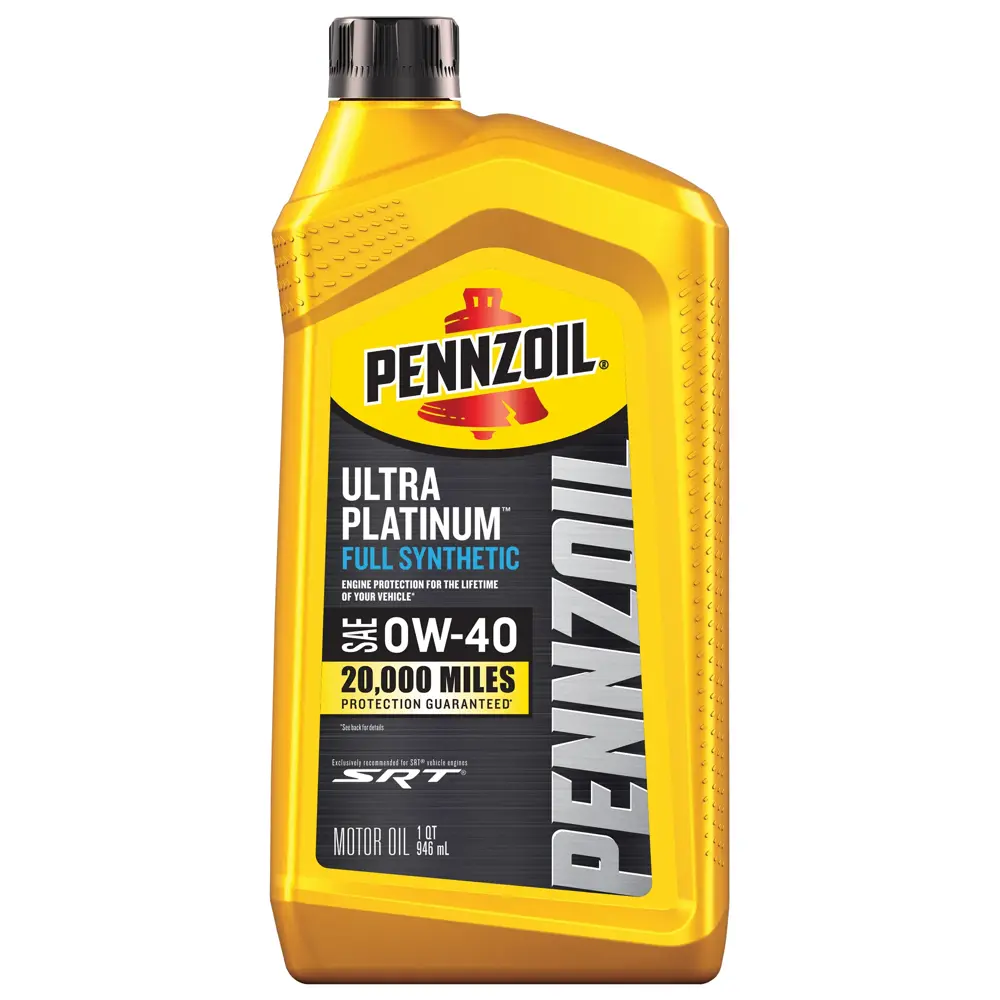 Pennzoil Ultra Platinum Motor Oil 0W40 Full Synthetic 1 qt (US