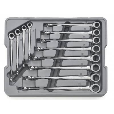 Carlyle 6 Piece Ratcheting Flare Nut Combination Wrench Set Metric