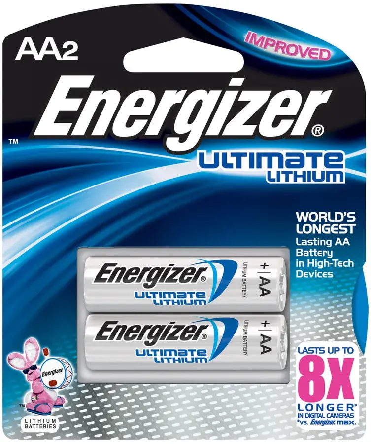 Energizer AA 1.5 V Lithium-Ion Battery 2-Pack BK L91BP2 | Buy