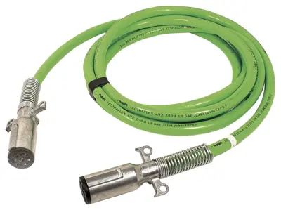 Phillips Industries 15 ft Straight Green ABS Trailer Connector PHI