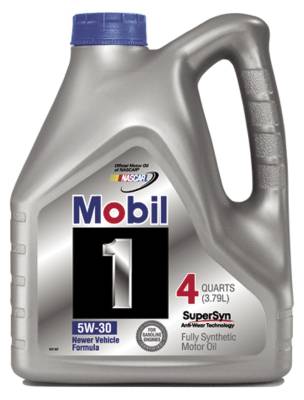 Mobil 1 Motor Oil, 5W 30, Fully Synthetic - 1 qt bottle