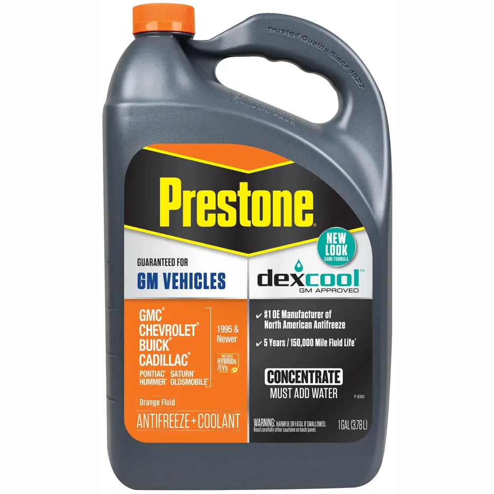 Prestone Dex-Cool GM Vehicles Including Hybrids/EVs Orange OAT
