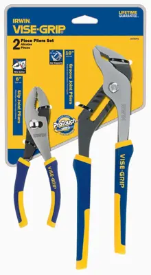 Pliers Set 6 In. Slip Joint And 10 In. Groove Joint
