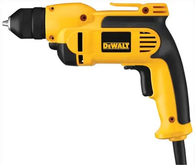 Dewalt Corded Drill 3/8 In Chuck Size Keyless 2500 Rpm Free Speed 8 A Current 120v Ac 4.1 Lb Tool Wt