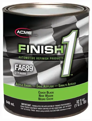 ブラック　ラスト1点 Paint Top Coat Color - General Application Automotive Refinishing