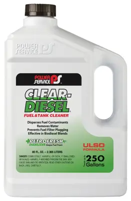 Fuel Additive Clear Diesel Fuel and Tank Cleaner 80 oz Power