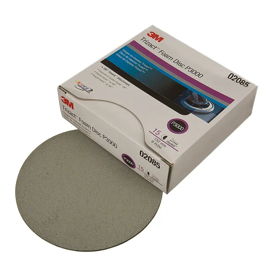 3M™ Trizact™ Hookit™ Foam Abrasive Disc 02085 P3000 A5 6 in (150