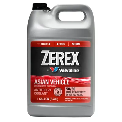 Zerex Asian Vehicle Red Cooling System Antifreeze Coolant Ready To