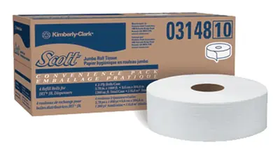 Kimberly-Clark Scott Scott Jumbo Roll Bath Tissue 2Ply 4 Rolls