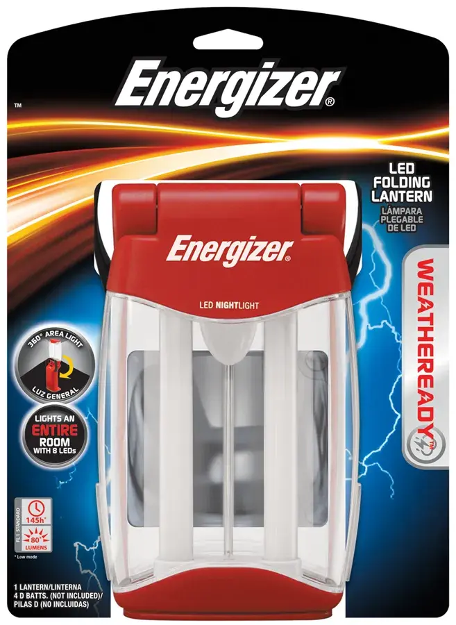 Flashlight Eveready Energizer LED Folding Trailfinder Lantern