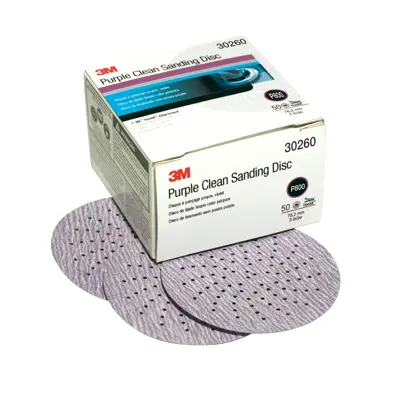 3M™ Hookit™ Purple Clean Sanding Disc 343U 30260 3 in P800 MMM