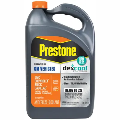 Prestone Dex-Cool GM Vehicles Including Hybrids/EVs Orange OAT