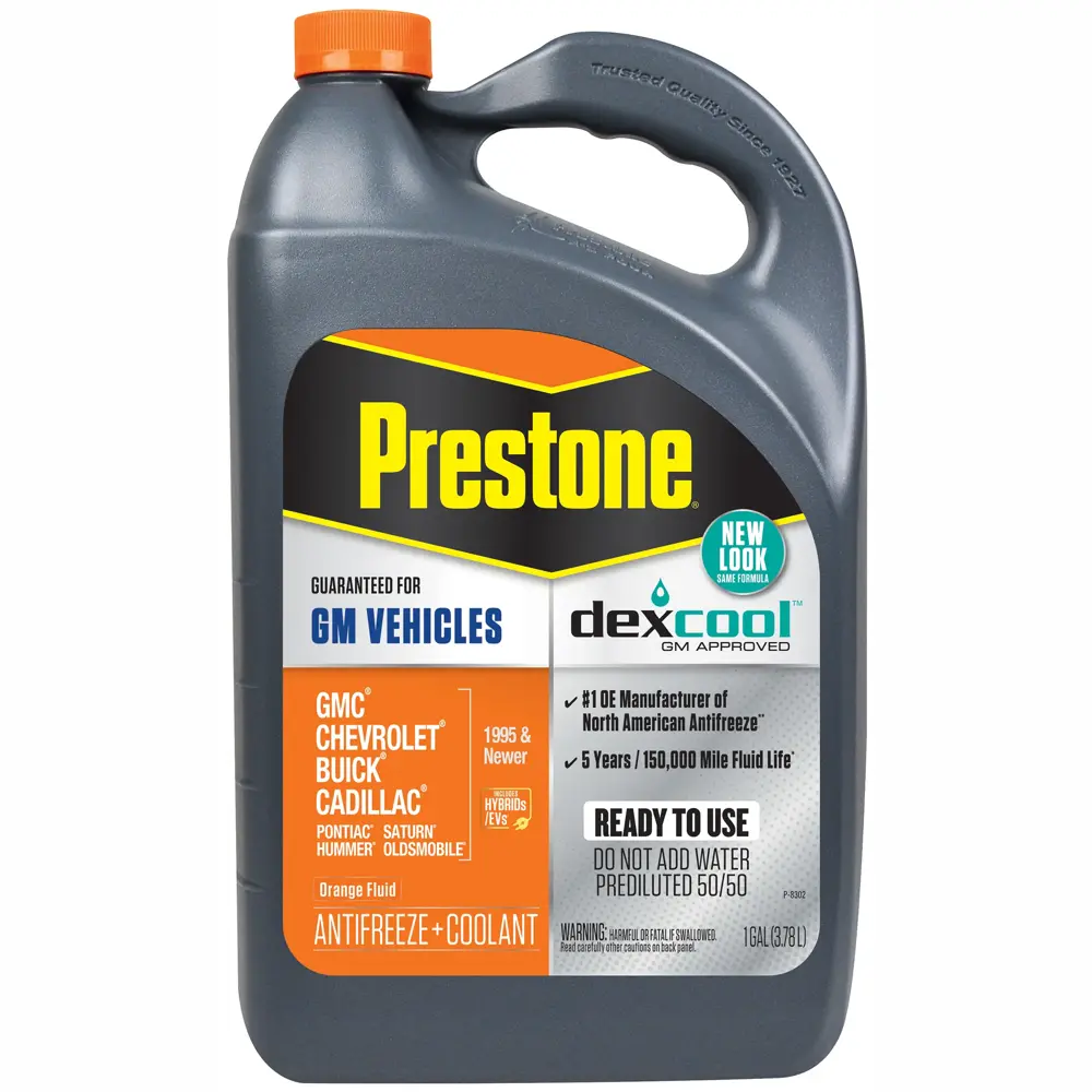 Prestone Dex-Cool GM Vehicles Including Hybrids/EVs Orange OAT