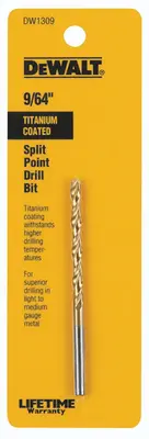 drill bit titanium split point wood metal or plastic 9 64 in dew dw1309 car parts truck parts napa auto parts napa auto parts
