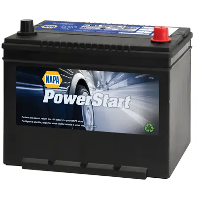 NAPA Powerstart Battery 48 Months Free Replacement BCI No. 124R 700 CCA ...