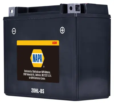 NAPA Power Sport Battery 3 Months Free Replacement BCI No. NA 320 CCA ...
