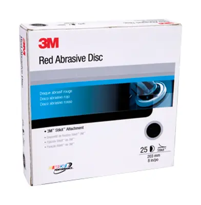 3M™ Red Abrasive Stikit™ Disc 1114 6 in P120 grade 100 discs per 